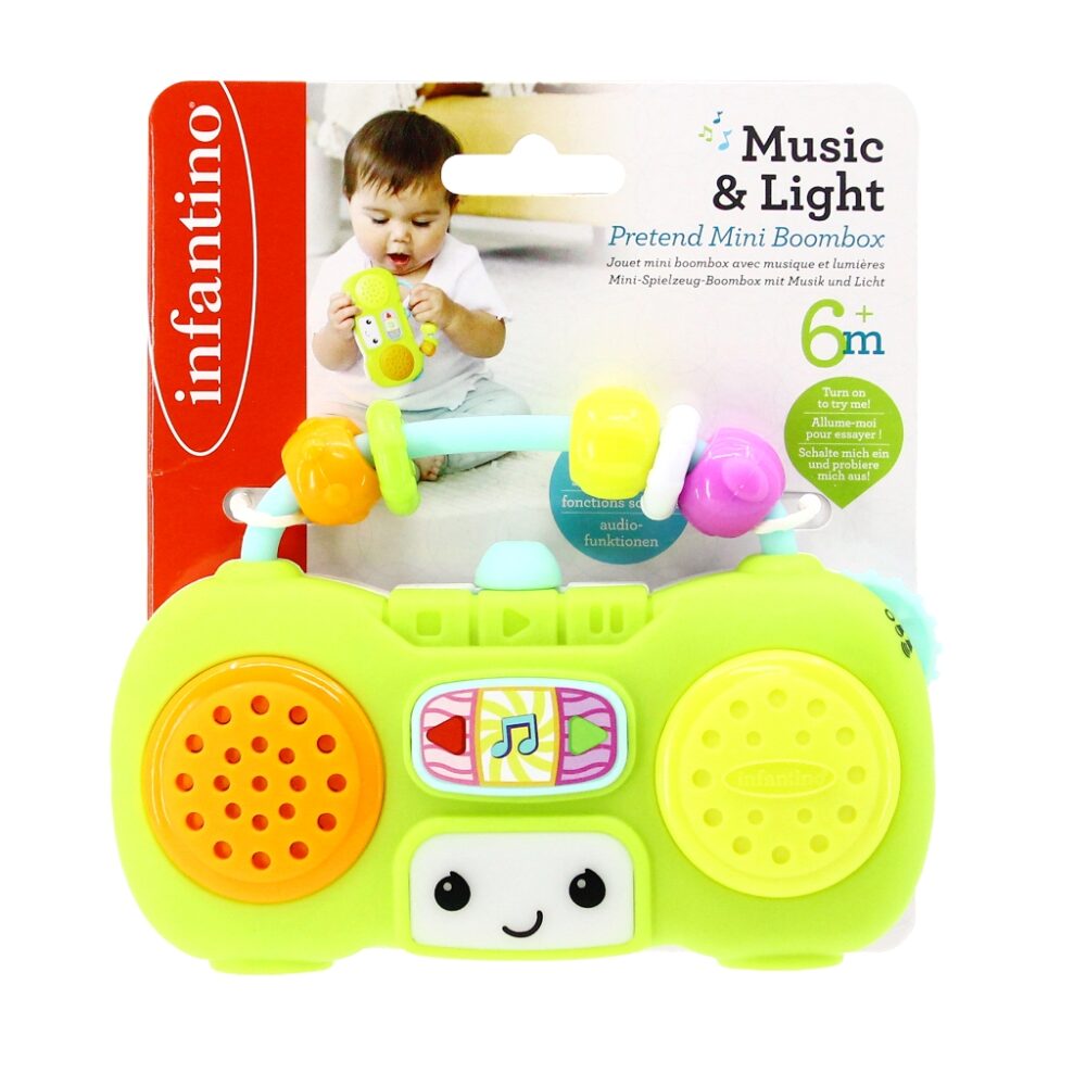 Music & Light Pretend Mini Boombox
